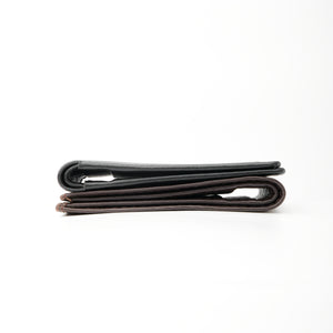 Thin Slim Butter Soft Leather Bi-Fold Wallet-Black