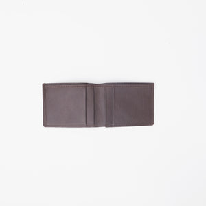 Thin Slim Butter Soft Leather Bi-Fold Wallet-Burgundy