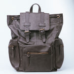 Load image into Gallery viewer, Leather Backpack Travel Laptop Office Bag- Brown
