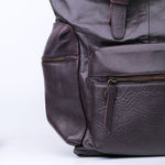 Load image into Gallery viewer, Leather Backpack Travel Laptop Office Bag -Chestnut
