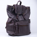 Load image into Gallery viewer, Leather Backpack Travel Laptop Office Bag -Chestnut
