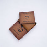 Load image into Gallery viewer, Compact Leather Wallet-Camel
