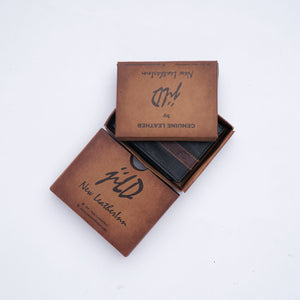 Croc-Style Leather Mens Wallet-Black
