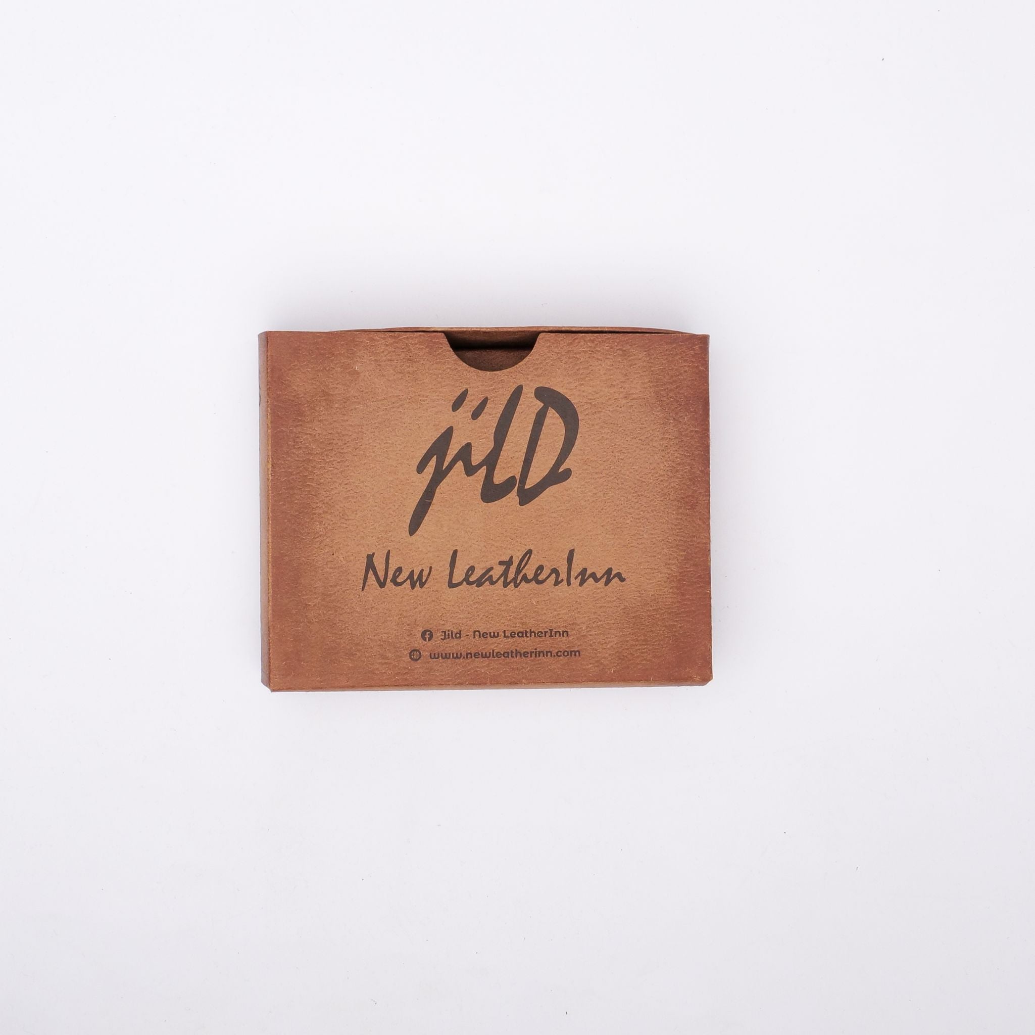Minimalist Mens Leather Bi-Fold Wallet