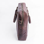 Load image into Gallery viewer, The Maverick Vintage Leather Laptop Bag-Midnight Brown
