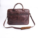 Load image into Gallery viewer, Everyday Companion Leather Laptop Bag-Vintage Midnight Brown
