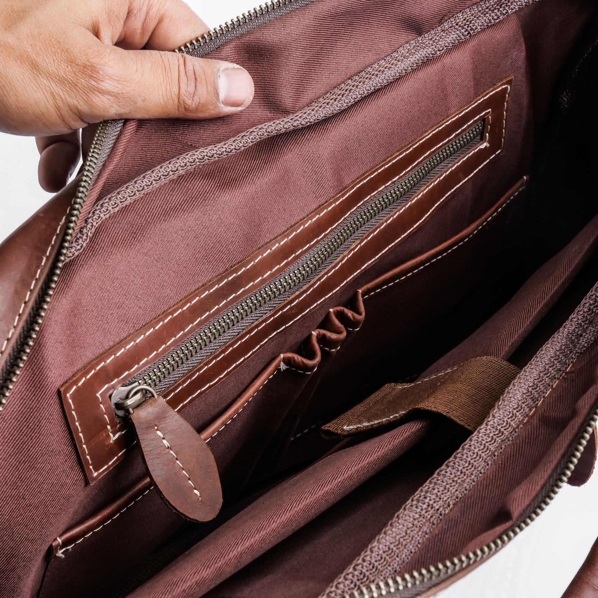 The Maverick Vintage Leather Laptop Bag-Tan Brown