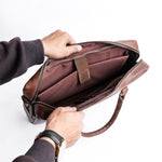 Load image into Gallery viewer, The Maverick Vintage Leather Laptop Bag-Tan Brown
