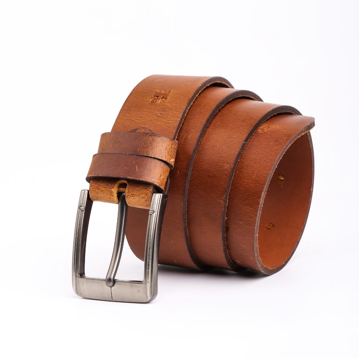 Rustic Leather Belt-Solid