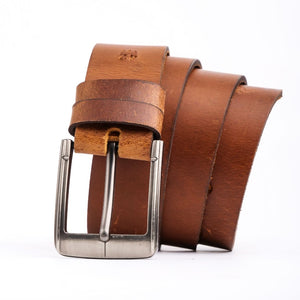 Rustic Leather Belt-Solid