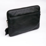 Load image into Gallery viewer, The Folio Sleek Slim Leather Laptop Bag-Black
