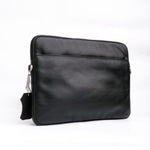 Load image into Gallery viewer, The Folio Sleek Slim Leather Laptop Bag-Black
