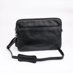 Load image into Gallery viewer, The Folio Sleek Slim Leather Laptop Bag-Black
