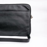 Load image into Gallery viewer, The Folio Sleek Slim Leather Laptop Bag-Black
