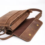 Load image into Gallery viewer, Jild Classic Satchel Vintage Leather Messenger Bag (Vintage Brown)
