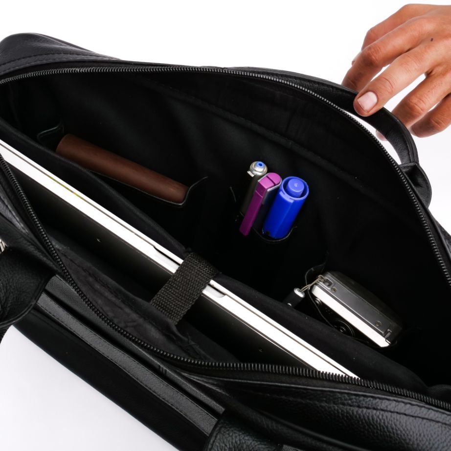 The Ultimate Leather Breifcase Bag-Black