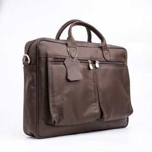 The Ultimate Leather Breifcase Bag-Dark Brown