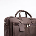 Load image into Gallery viewer, The Ultimate Leather Breifcase Bag-Dark Brown
