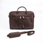 Load image into Gallery viewer, The Ultimate Leather Breifcase Bag-Dark Brown
