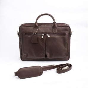 The Ultimate Leather Breifcase Bag-Dark Brown