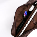 Load image into Gallery viewer, The Ultimate Leather Breifcase Bag-Dark Brown
