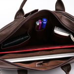 Load image into Gallery viewer, The Ultimate Leather Breifcase Bag-Dark Brown
