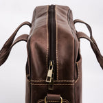 Load image into Gallery viewer, Oxford Pure Leather Vintage Business Laptop Bag-Dark Brown
