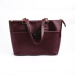Load image into Gallery viewer, The Boss Lady Pure Leather Womens Tote Bag-Wine Berry
