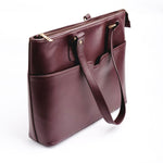 Load image into Gallery viewer, The Boss Lady Pure Leather Womens Tote Bag-Wine Berry
