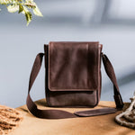 Load image into Gallery viewer, Crossbody Organizer Vintage Pure Leather Bag
