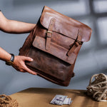 Load image into Gallery viewer, Nomad Vintage Leather Backpack
