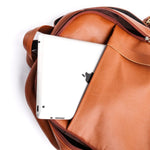 Load image into Gallery viewer, On-The-Go Leather Backpack-Tan Brown
