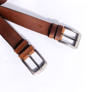Rustic Leather Belt-Solid