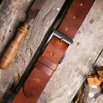 Load image into Gallery viewer, Rustic Leather Belt-Solid
