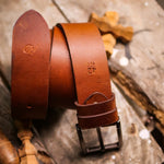 Load image into Gallery viewer, Rustic Leather Belt-Solid
