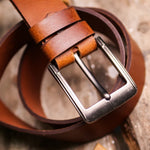 Load image into Gallery viewer, Rustic Leather Belt-Solid

