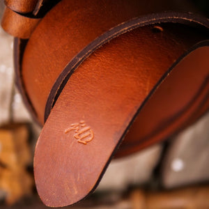 Rustic Leather Belt-Solid