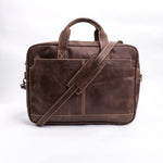 Load image into Gallery viewer, Oxford Pure Leather Vintage Business Laptop Bag-Dark Brown
