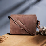 Load image into Gallery viewer, Jild Classic Satchel Vintage Leather Messenger Bag (Vintage Brown)
