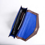 Load image into Gallery viewer, The Corporate Pure Leather Bag- Dark Brown
