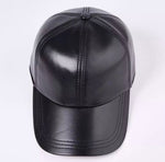 Load image into Gallery viewer, Pure Leather Cap With Adjustable Clip-Black
