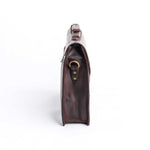 Load image into Gallery viewer, The Corporate Pure Leather Bag- Dark Brown
