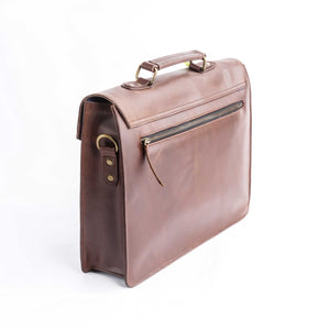 The Corporate Pure Leather Bag- Tan Brown
