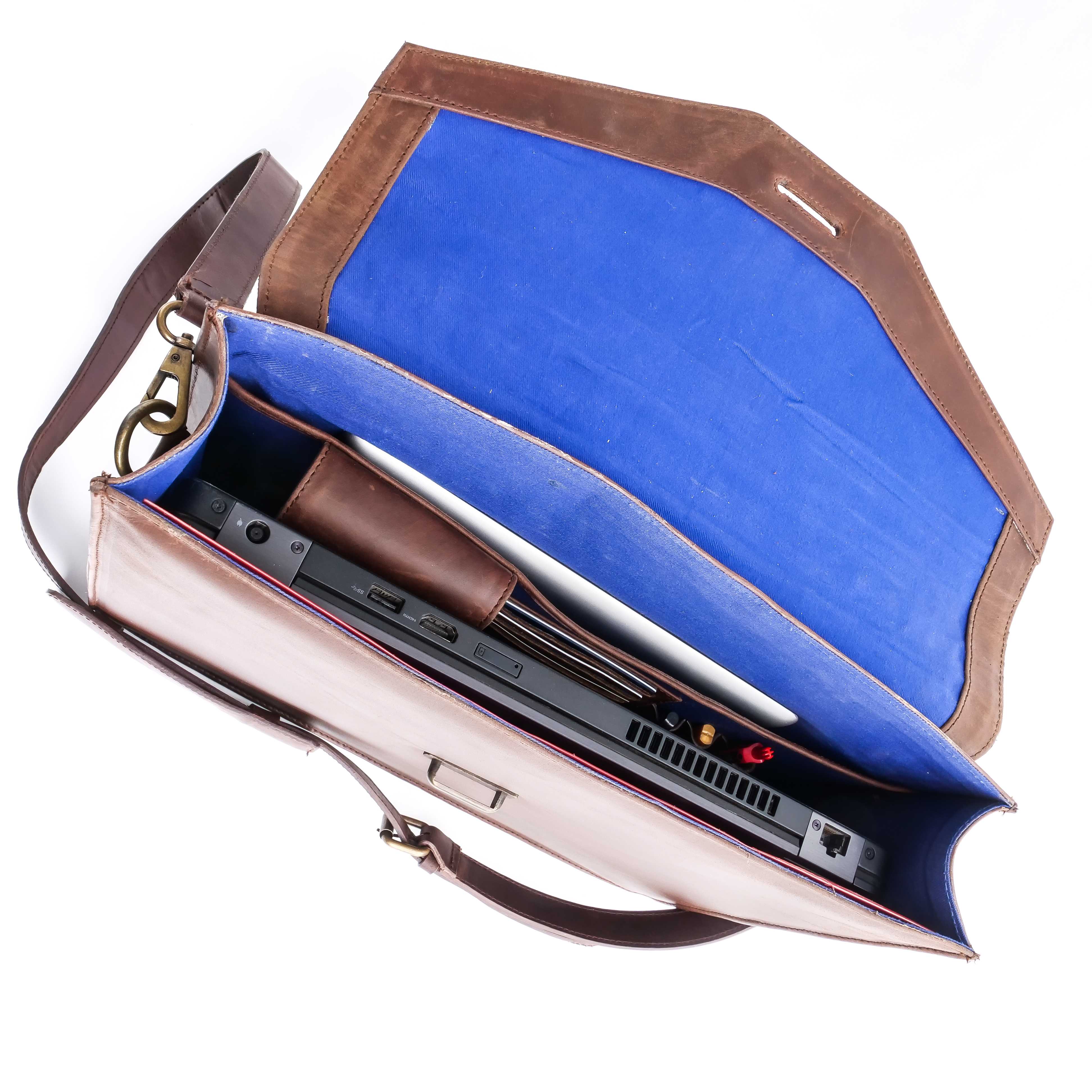 The Corporate Pure Leather Bag- Tan Brown