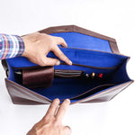 Load image into Gallery viewer, The Corporate Pure Leather Bag- Midnight Brown
