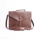 Load image into Gallery viewer, The Corporate Pure Leather Bag- Tan Brown

