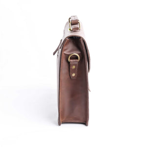 The Corporate Pure Leather Bag- Tan Brown