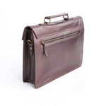 Load image into Gallery viewer, The Corporate Pure Leather Bag- Midnight Brown
