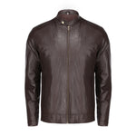 Load image into Gallery viewer, Brown Mens Pure Sheep Leather Jacket
