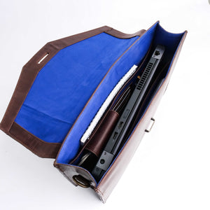 The Corporate Pure Leather Bag- Dark Brown